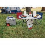 Ozark Trail Camping Table, White and Black