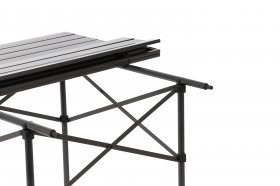 Ozark Trail Roll Top Camping Table, Gray, 27" x 46" x 27"