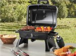 Ozark Trail Portable Table Top 1 Burner Camping Gas Grill with Interchangeable Griddle Plate, 10,000 BTU