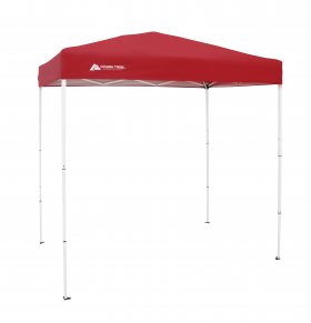 Ozark Trail 4' x 6' Instant Canopy Outdoor Shade Shelter, Brilliant Red; Assembled Dimensions :4 ft. x 6 ft. x 85 in.