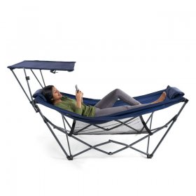 Ozark Trail Hammock with Canopy, 32"W x 72" L (Without Canopy), Blue