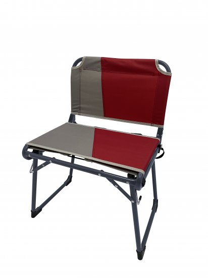 Ozark Trail Anywhere Stadium Seat, Red and Grey, Adult