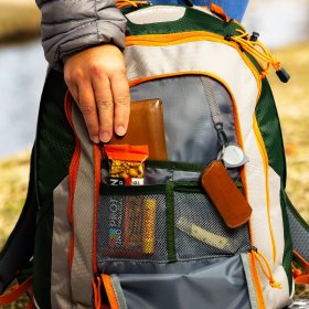 Ozark Trail 36 Liter Backpacking and Hiking Backpack, Adult, Unisex, Green Ripstop