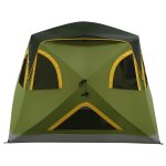 Ozark Trail 4-Person Instant Tent Pop-up Hub Tent, Green, Dimensions: 12'x12'x80", 23.23 lbs.