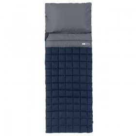 Ozark Trail 40F Weighted Adult Sleeping Bag-Navy & Gray (size 95 in. x 34 in.)