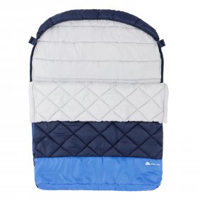 Ozark Trail 40F Double Sleeping Bag-Navy Blue (85 in. x 62 in.)