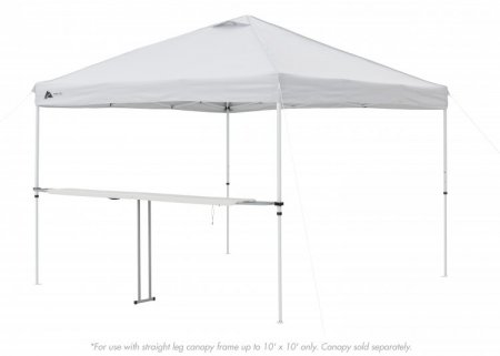 Ozark Trail 8 Foot Extendable Tailgate Table, White, 92.5 in x12 in x 39 in (H)-Canopy Not Included