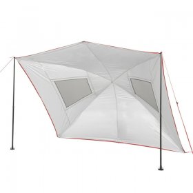 Ozark Trail 9 ft. x 7 ft. Gray Multi-Purpose Sunshade Beach Tent, with UV Protection