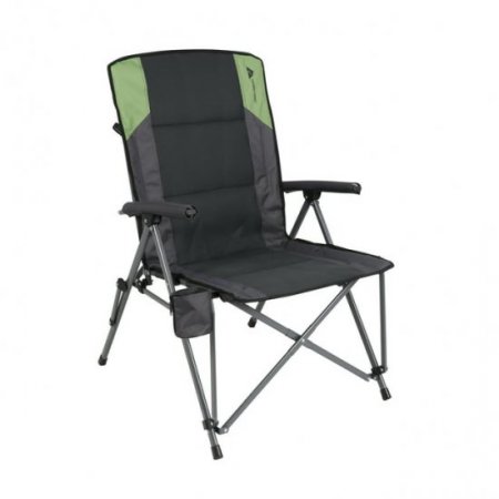 Ozark Trail High Back Hard Arm Camping Chair, Gray