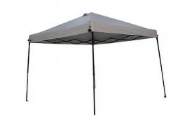 Ozark Trail 12' x 12' Instant Slant Leg Outdoor Canopy Shade Shelter for Camping (81 Sq. ft Coverage), White