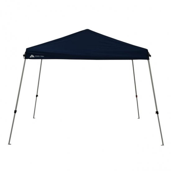 Ozark Trail 10\' x 10\' Instant Slant Leg Canopy, Dusty Blue, outdoor canopy