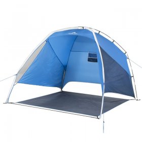 Ozark Trail Sand Island 7.5' x 7.5' Sunshade Beach Tent, with UV Protection and Hidden Pocket