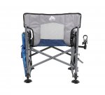 Ozark Trail Camping Director Fishing Chair, Blue, Adult