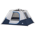 Ozark Trail 10' x 9' 6-Person Instant Cabin Tent with LED Lighted Hub, 25 lbs