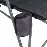 Ozark Trail High Back Hard Arm Camping Chair, Gray