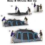 Ozark Trail 14'x10' 10-Person Dark Rest Instant Cabin Tent, 37.7 lbs