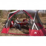 Ozark Trail 13' x 11' x 84" Screen House Tent with Two Large Entrances, Red, 16.7 lbs.