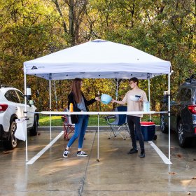 Ozark Trail 10' x 10' Simple Push Straight Leg Instant Canopy, White