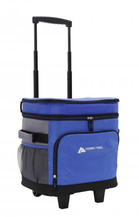 Ozark Trail Rolling 42 cans Soft-Sided Cooler, Blue