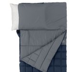 Ozark Trail 40F Weighted Adult Sleeping Bag-Navy & Gray (size 95 in. x 34 in.)