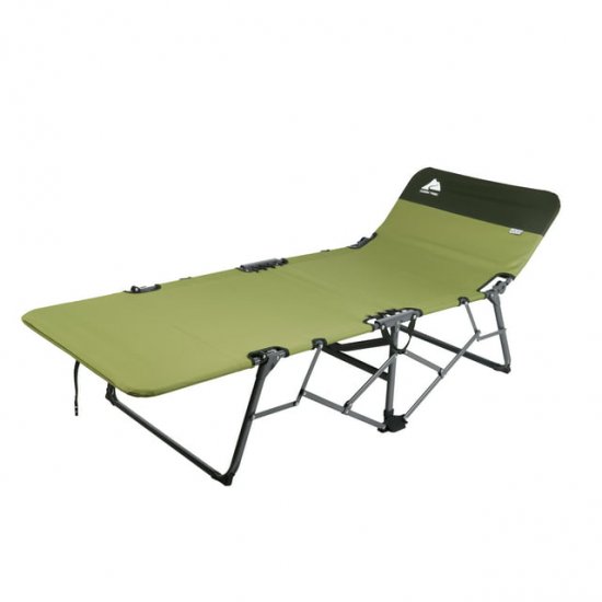 Ozark Trail Adult Quick Fold Speedy Camp Cot, Green, 79\"x 33\" x 16\"