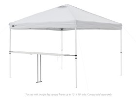 Ozark Trail 8 Foot Extendable Tailgate Table, White, 92.5 in x12 in x 39 in (H)-Canopy Not Included