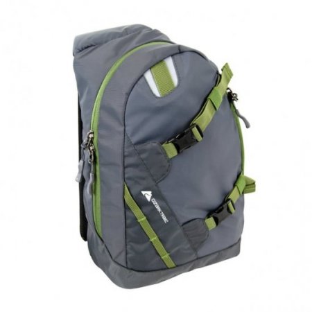 Ozark Trail Bell Mountain 10L Sling Backpack, Gray/Green