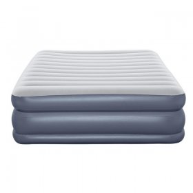 Ozark Trail Tritech QuadComfort 18in Air Mattress Antimicrobial Coating with Built-in AC Pump, Queen