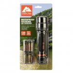 Ozark Trail 1500 Lumen Focusing Flashlight, IP67 Waterproof, Black