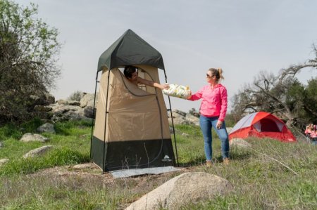 Ozark Trail Hazel Creek Lighted Privacy Tent One Room, Green