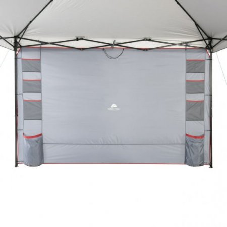 Ozark Trail Shade Wall, 10' x 6' with Organizer Pockets for Straight-leg Canopy