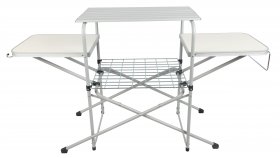 Ozark Trail Camp Kitchen Cooking Stand with Three Table Tops