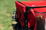 Ozark Trail Camping Utility Wagon with Tailgate & Extension Handle, Red