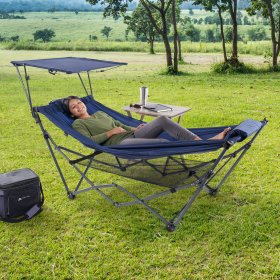 Ozark Trail Hammock with Canopy, 32"W x 72" L (Without Canopy), Blue