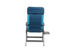 Ozark Trail Camping 5 Positions Chair with Side Table, Blue and Black, Adult