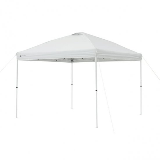 Ozark Trail 10\' x 10\' Simple Push Straight Leg Instant Canopy, White