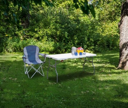 Ozark Trail Camping Table, White